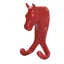 Perry Equestrian Horse Head Double Stable/Wall Hook in Red