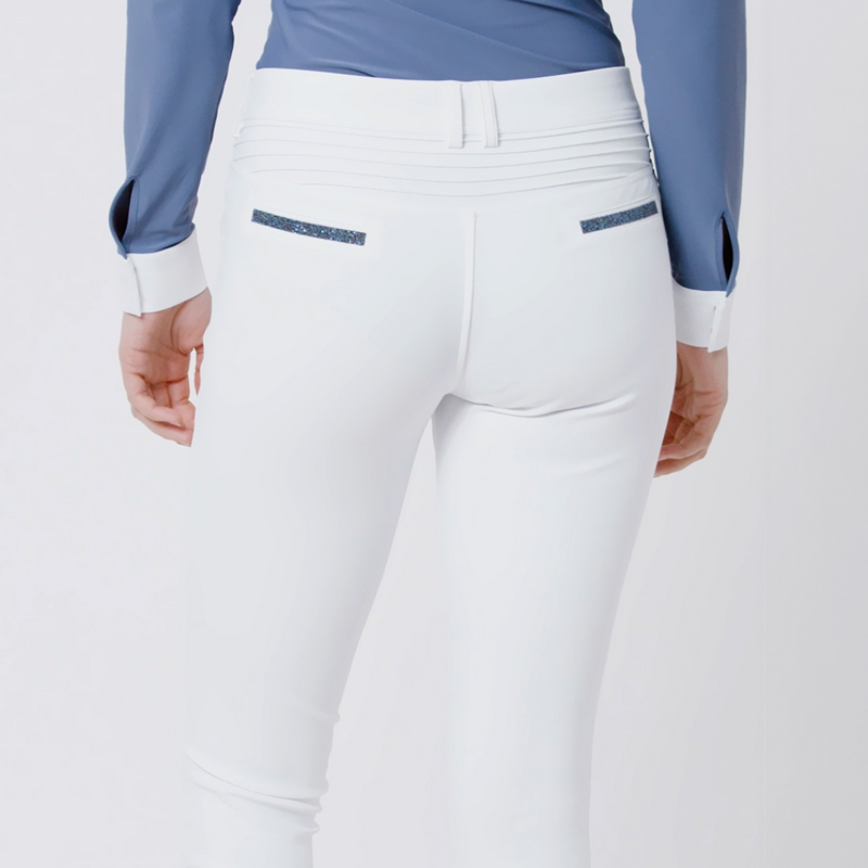Samshield Ladies Adele Boreal Knee Grip Breeches White Paradise Shine-1