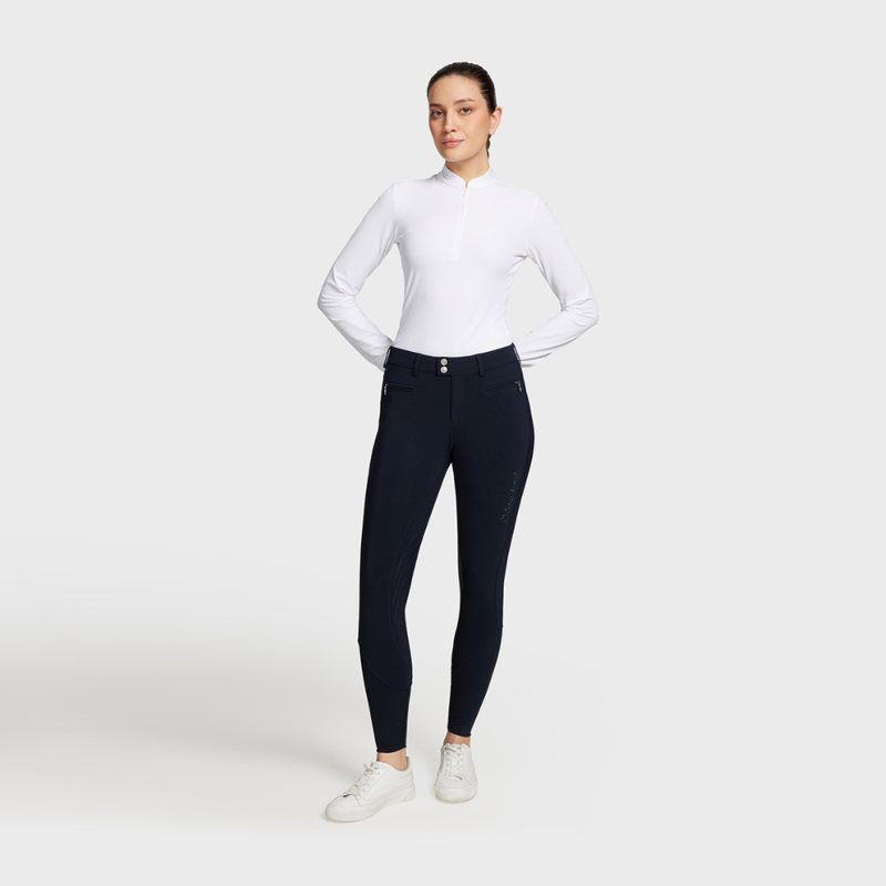 Samshield Ladies Adele Knee Grip Breeches Navy-1