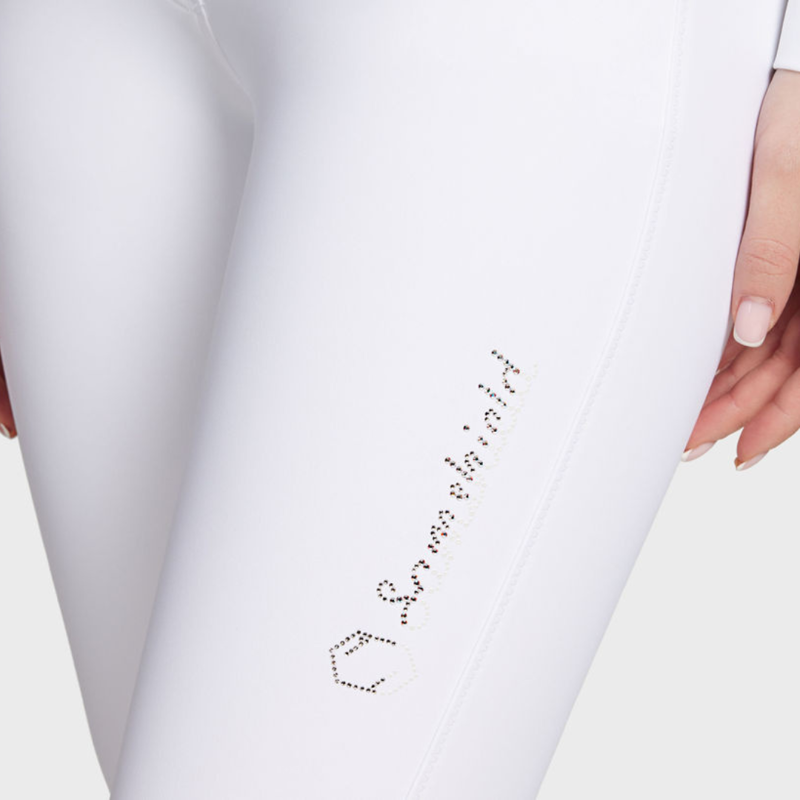 Samshield Ladies Alpha Knee Grip Breeches White-1