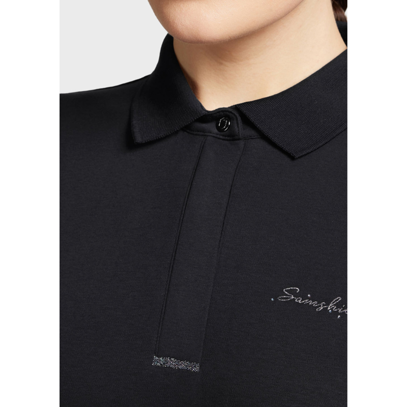 Samshield Ladies Celine Polo Top Black-2