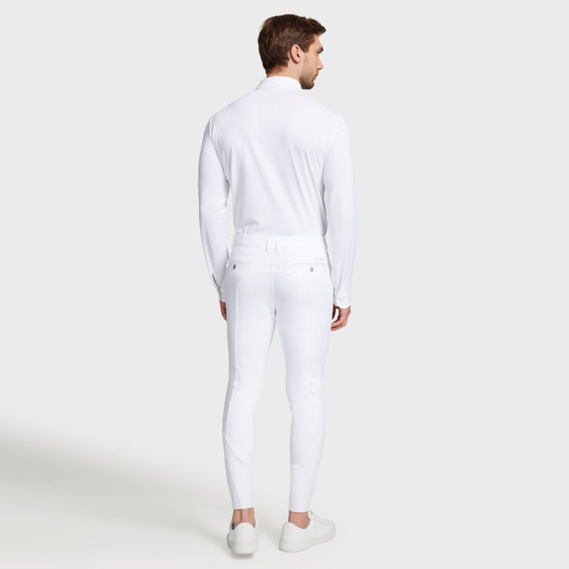 Samshield Mens Rapheal Matt Knee Grip Breeches White-2