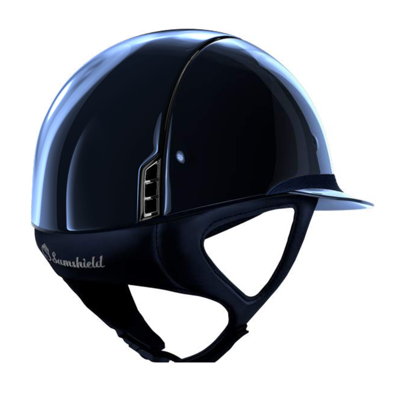Samshield Miss Shield Glossy Riding Hat Shell Blue-1