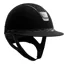 Samshield Miss Shield Shadowmatt/Alcantara Riding Hat Shell With Flower Swarovski Frontal Band Black