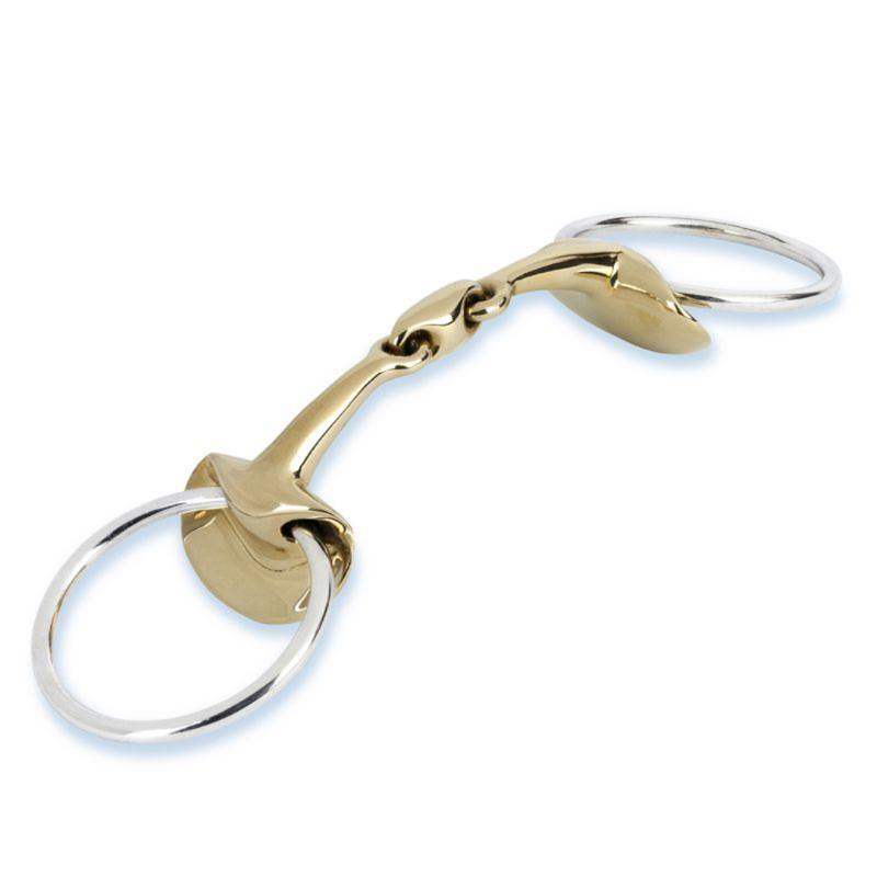 Stubben Golden Wings Snaffle Bit Double Broken-1