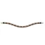 Stubben Bling For Browband Magic Tack Long Curved One Row Brown Pearl