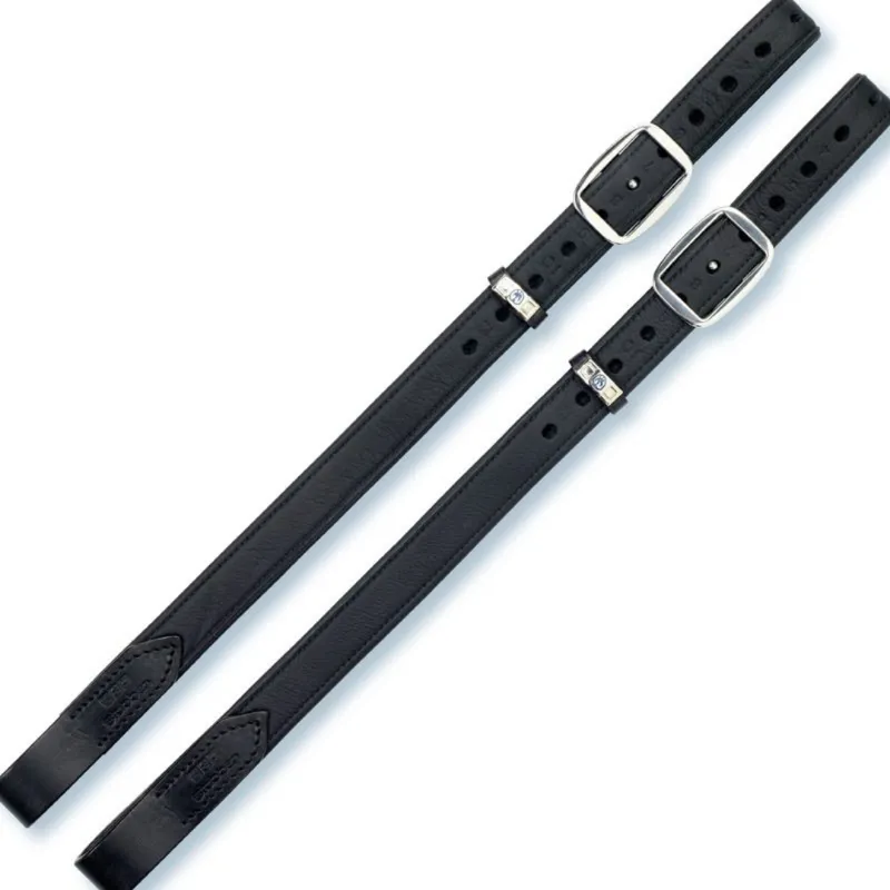 Stubben Mono Stirrup Leathers Black