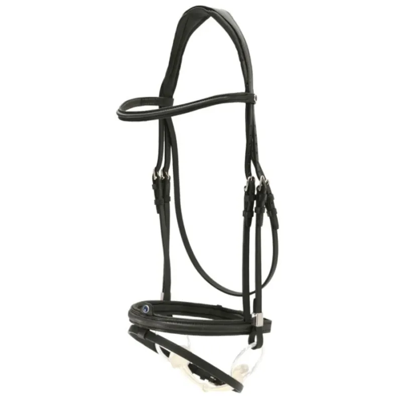 Stubben Snaffle Bridle Pro-Jump Combined Noseband Black