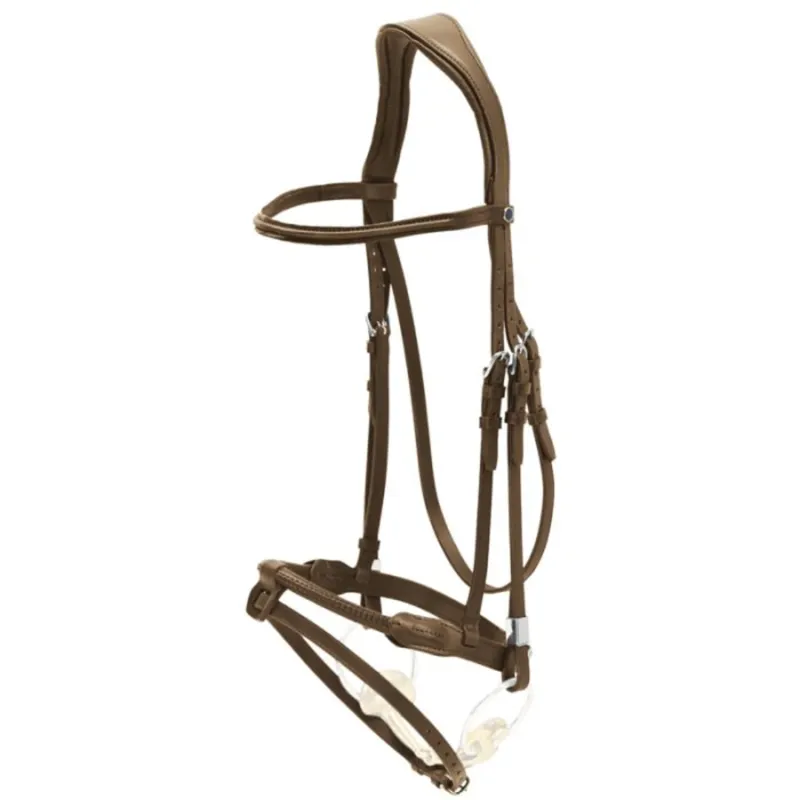 Stubben Snaffle Bridle Pro-Jump Rope Noseband Ebony