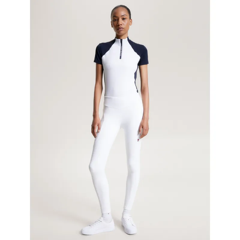 Tommy Equestrian Women's Elmira All-Year Full Grip Leggings TH Optic White