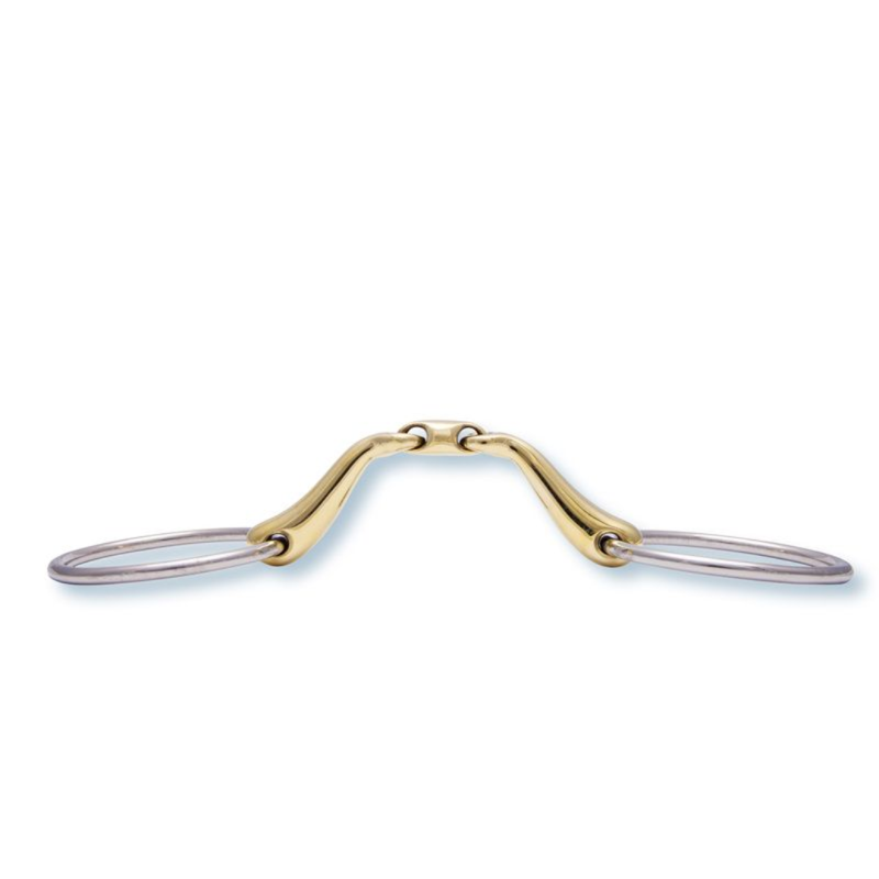 Stubben Quick Contact Loose Ring Snaffle Bit Double Broken-1