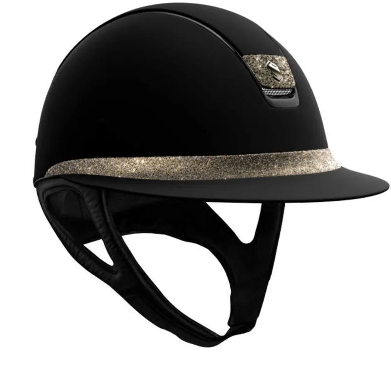 Samshield Miss Shield Black Shadowmatt Riding Hat Medium With Metal Eclipse